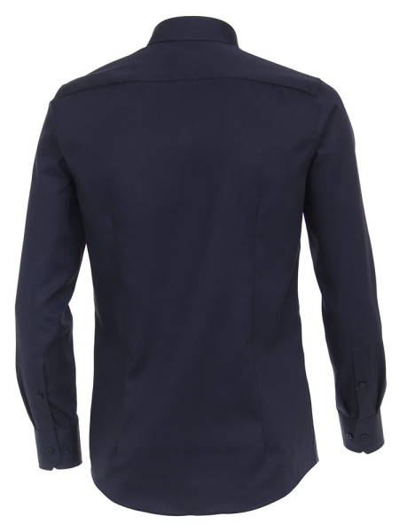 VENTI Regular Fit Overhemd Marine Kent Twill