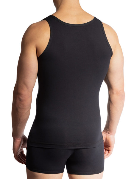 OLAF BENZ Regular Fit Zwart Feinripp