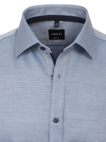 VENTI Slim Fit Overhemd Medium blauw Kent Easy Care  - Weergave 1