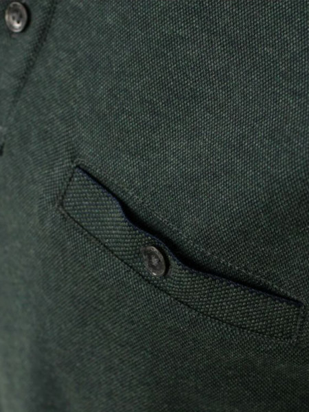 CASAMODA Polo Groen Piqué - Weergave 2
