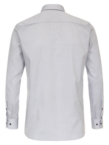 CASAMODA Regular Fit Overhemd Lichtgrijs Kent Natté