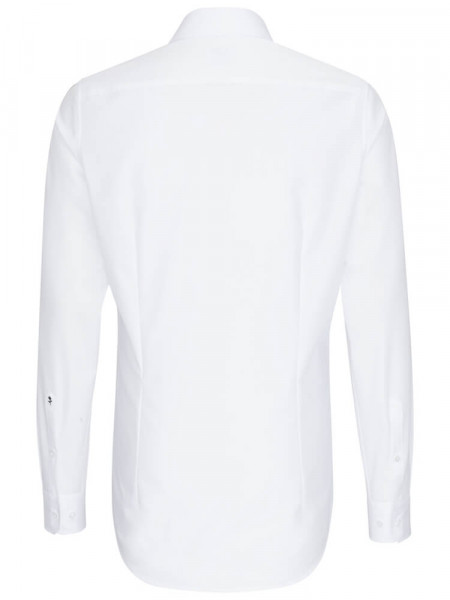SEIDENSTICKER Slim Fit Overhemd Wit Business Kent Popeline