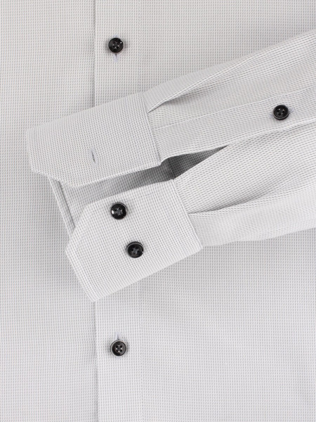 VENTI Regular Fit Overhemd Lichtgrijs Kent Struktur - Weergave 2