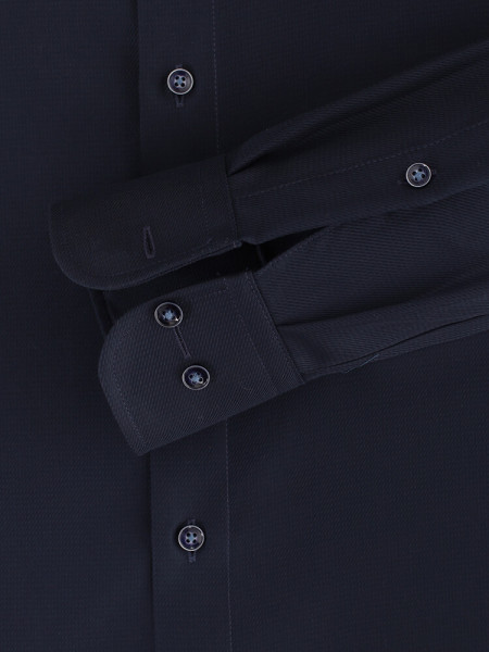 CASAMODA Comfort Fit Overhemd Donkerblauw Kent Struktur - Weergave 2
