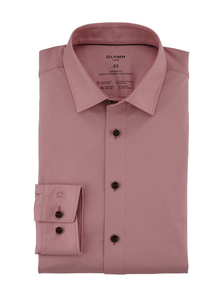 OLYMP Luxor 24/Seven modern fit jersey overhemd