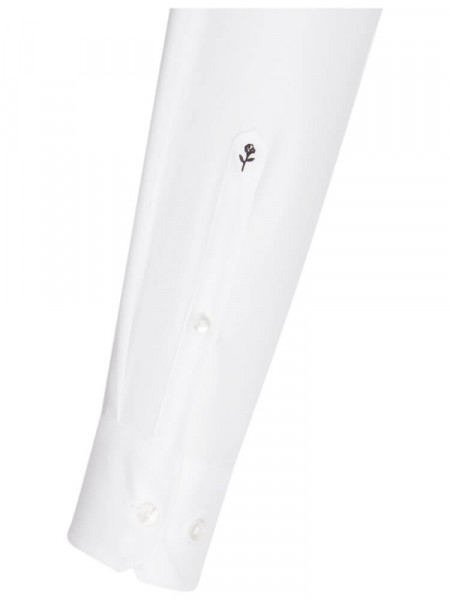 SEIDENSTICKER Tailored Fit Overhemd Wit Haifisch Oxford - Weergave 1