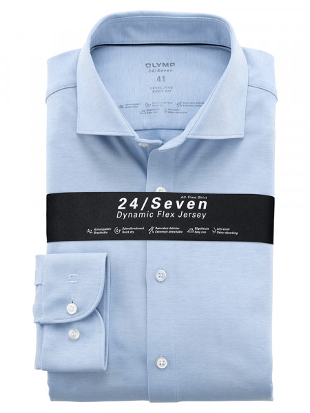 OLYMP Level Five 24/Seven body fit jersey overhemd