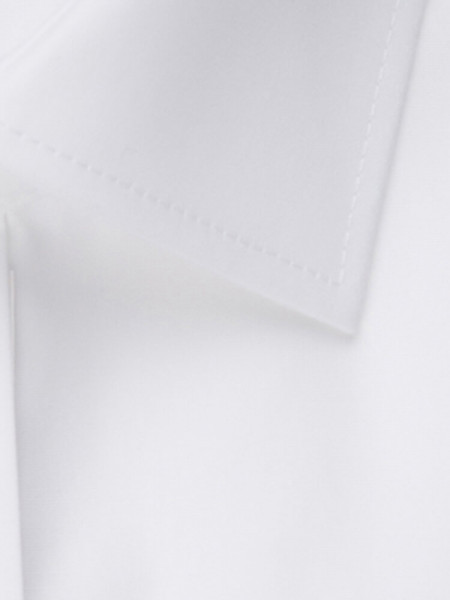 SEIDENSTICKER Tailored Fit Overhemd Wit Business Kent Popeline - Weergave 3