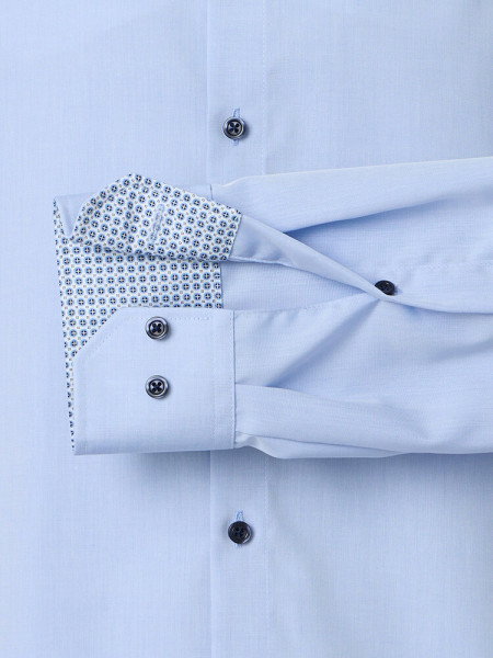 VENTI Regular Fit Overhemd Lichtblauw Kent Popeline - Weergave 2