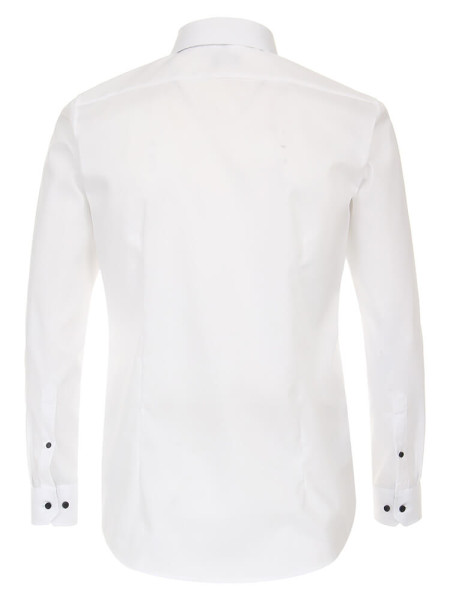 VENTI Slim Fit Overhemd Wit Kent Easy Care