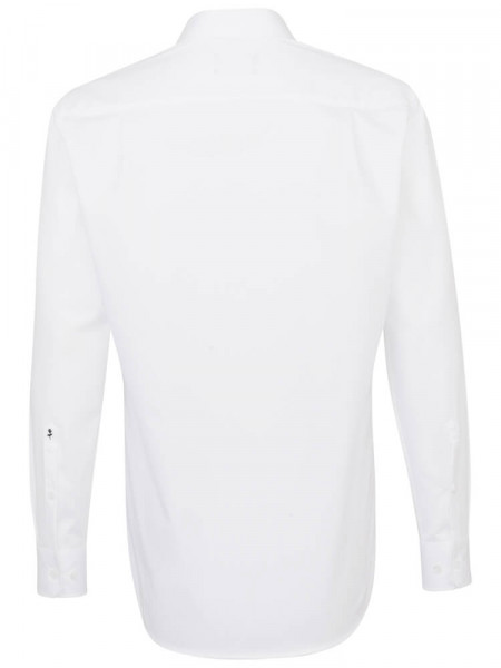 SEIDENSTICKER Regular Fit Overhemd Wit Business Kent Popeline