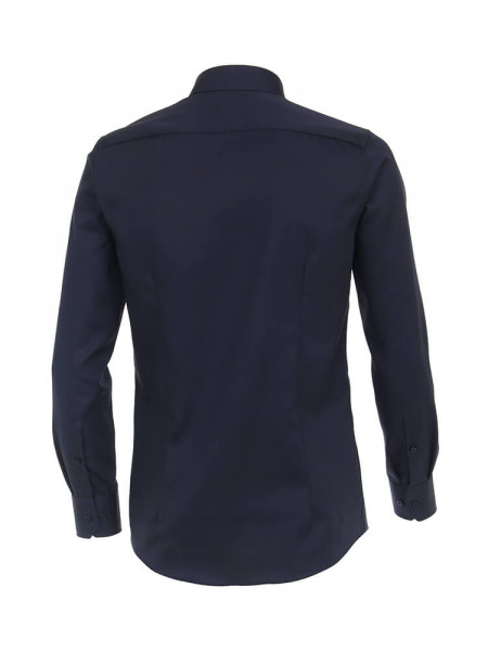 VENTI Regular Fit Overhemd Marine Kent Twill