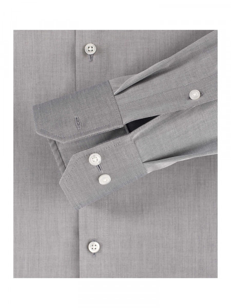 VENTI Regular Fit Overhemd Lichtgrijs Kent Twill - Weergave 2