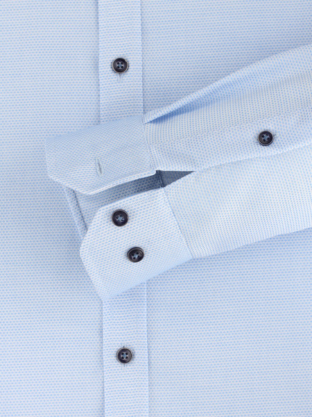 VENTI Slim Fit Overhemd Lichtblauw Kent Easy Care  - Weergave 2