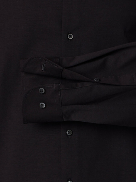 VENTI Comfort Fit Overhemd Zwart Kent Jersey - Weergave 2