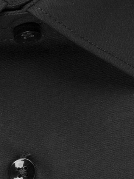 SEIDENSTICKER Extra Slim Fit Overhemd Zwart Business Kent Popeline - Weergave 3