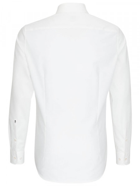 SEIDENSTICKER Slim Fit Overhemd Lichtbeige Business Kent Popeline