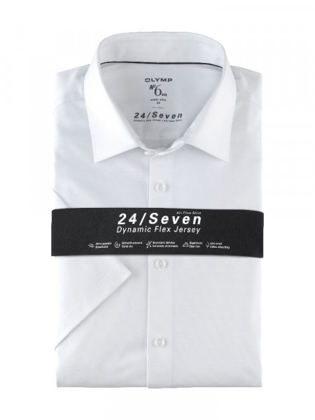 OLYMP No. Six 24/Seven super slim jersey overhemd