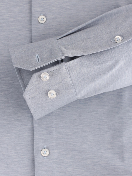 VENTI Slim Fit Overhemd Lichtblauw Kent Jersey - Weergave 2