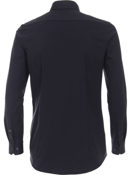 VENTI Slim Fit Overhemd Donkerblauw Kent Jersey