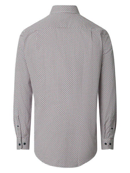 REDMOND Comfort Fit Overhemd Red Kent Print