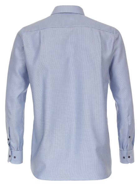 CASAMODA Comfort Fit Overhemd Medium blauw Kent Struktur