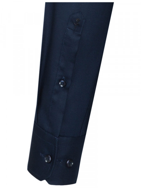 SEIDENSTICKER Regular Fit Overhemd Marine Business Kent Struktur - Weergave 1