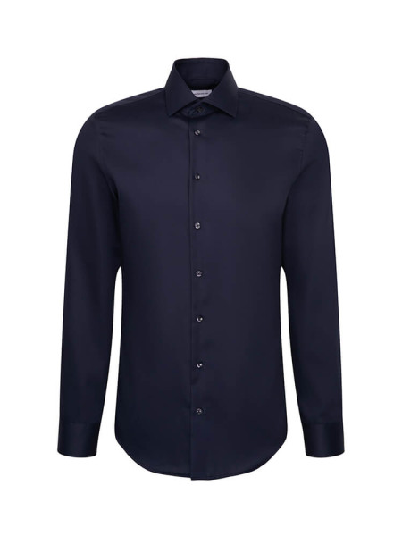 SEIDENSTICKER Tailored Fit Overhemd Marine New Kent Twill