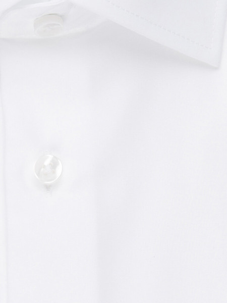 SEIDENSTICKER Tailored Fit Overhemd Wit Business Kent Popeline - Weergave 3