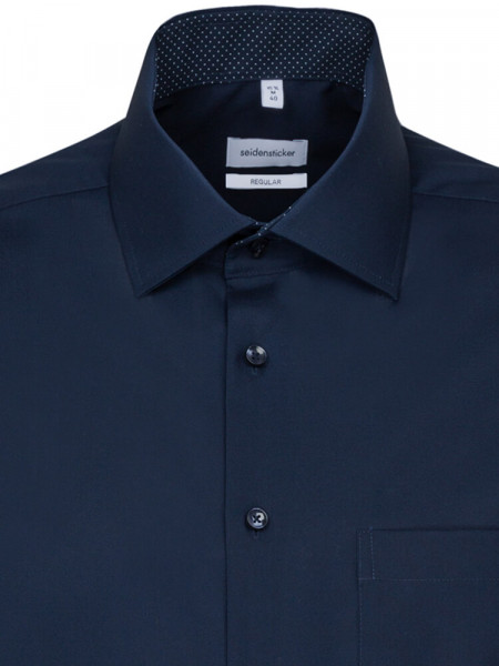 SEIDENSTICKER Regular Fit Overhemd Marine Business Kent Popeline - Weergave 2