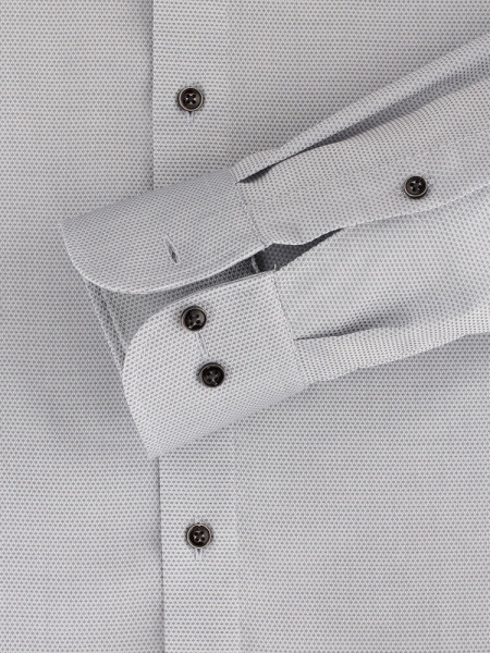 CASAMODA Regular Fit Overhemd Lichtgrijs Kent Natté - Weergave 2