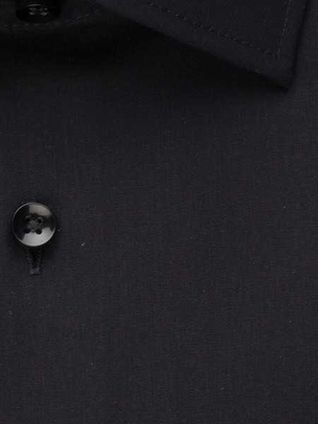 SEIDENSTICKER Slim Fit Overhemd Zwart Business Kent Popeline - Weergave 3