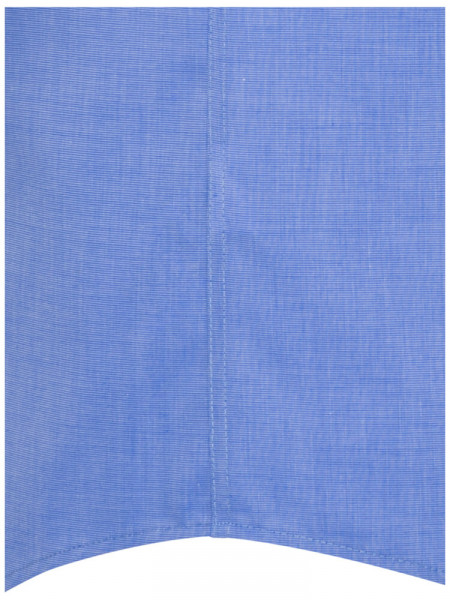 SEIDENSTICKER Regular Fit Overhemd Medium blauw Business Kent Fil à Fil - Weergave 1