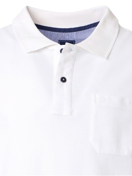 REDMOND Polo Wit Piqué - Weergave 1