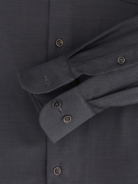 CASAMODA Regular Fit Overhemd Antraciet Kent Natté - Weergave 2