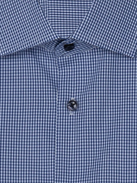 SEIDENSTICKER Regular Fit Overhemd Medium blauw Business Kent Popeline - Weergave 1