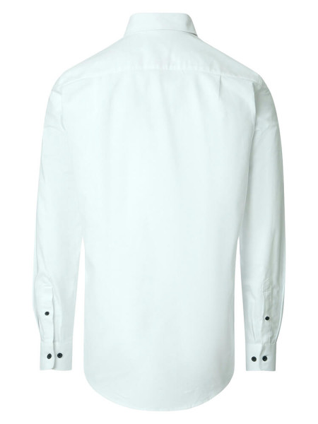 REDMOND Regular Fit Overhemd Wit Button-Down Fein Oxford