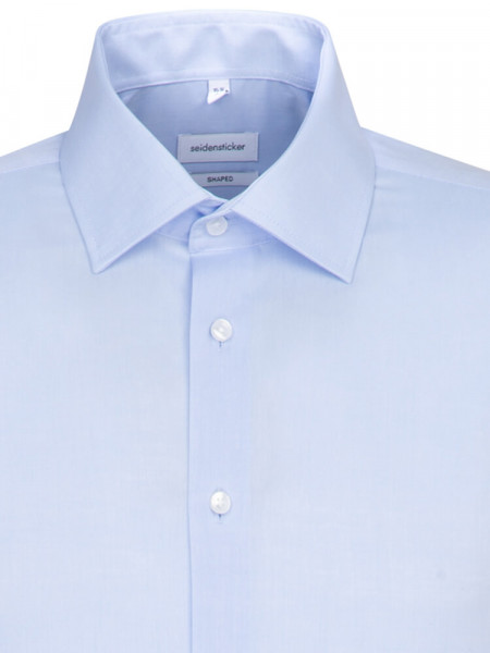SEIDENSTICKER Tailored Fit Overhemd Lichtblauw Business Kent Chambray - Weergave 2