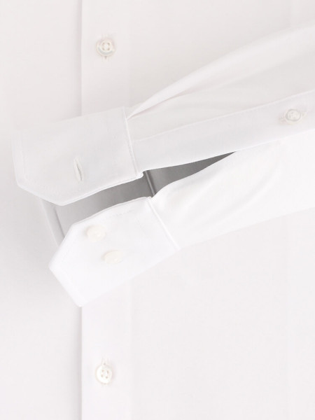 VENTI Slim Fit Overhemd Wit Kent Jersey - Weergave 2