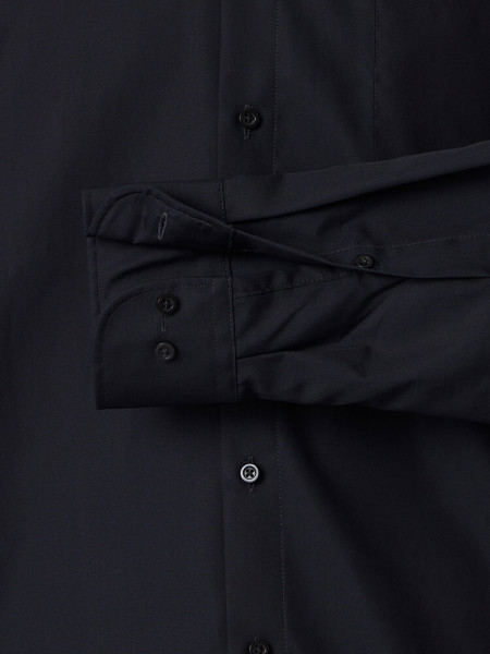 VENTI Comfort Fit Overhemd Zwart Kent Popeline - Weergave 2