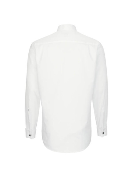 SEIDENSTICKER Regular Fit Overhemd Lichtbeige Business Kent Popeline