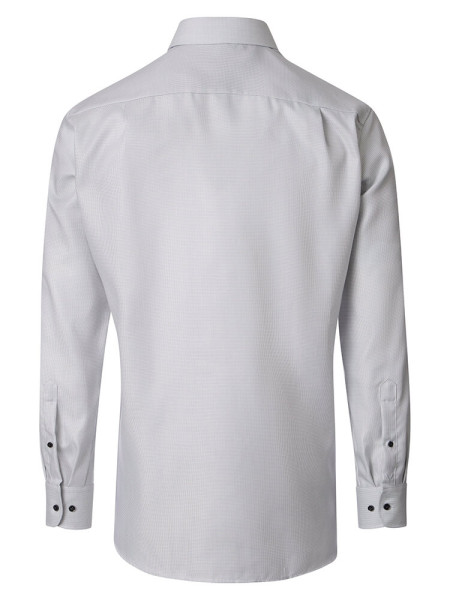 VENTI Comfort Fit Overhemd Lichtgrijs Kent Struktur