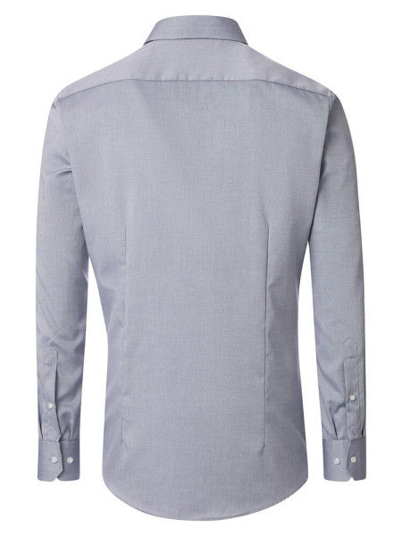 VENTI Regular Fit Overhemd Rook blauw Button-Down Fein Oxford