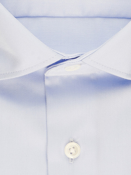 SEIDENSTICKER Slim Fit Overhemd Lichtblauw New Kent Satin  - Weergave 1