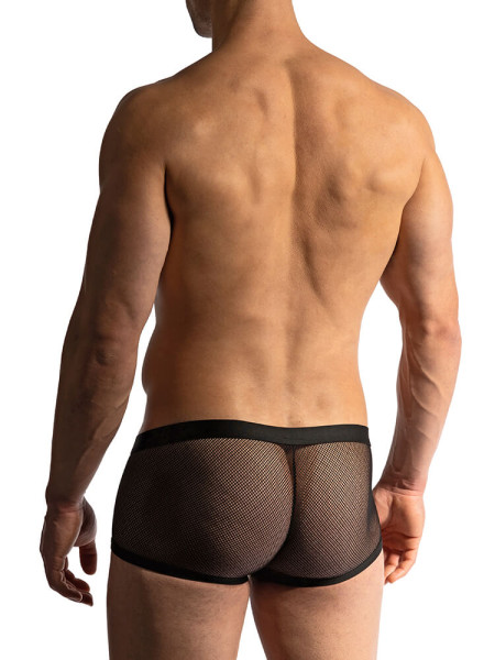 MANSTORE Regular Fit Zwart Microfaser