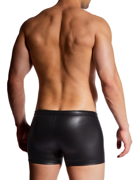 MANSTORE Regular Fit Zwart Microfaser