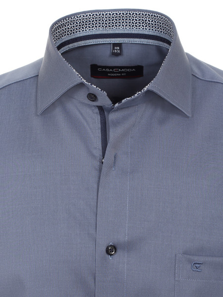 CASAMODA Regular Fit Overhemd Medium blauw Kent Easy Care  - Weergave 1