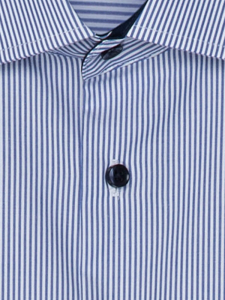 SEIDENSTICKER Regular Fit Overhemd Medium blauw Business Kent Popeline