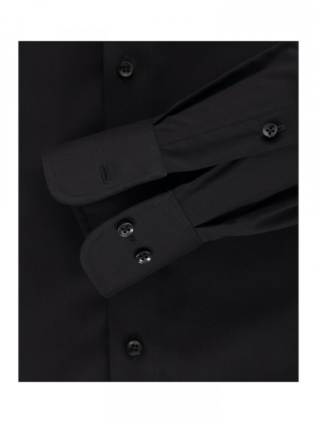 CASAMODA Regular Fit Overhemd Zwart Kent Popeline - Weergave 2