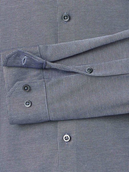 VENTI Slim Fit Overhemd Donkerblauw Kent Jersey - Weergave 2